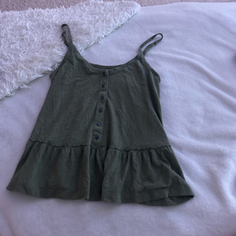 green flowy Tank Top